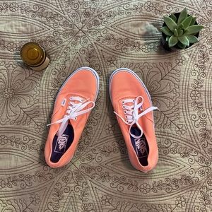 Vans Canvas Sneakers Coral NWOT